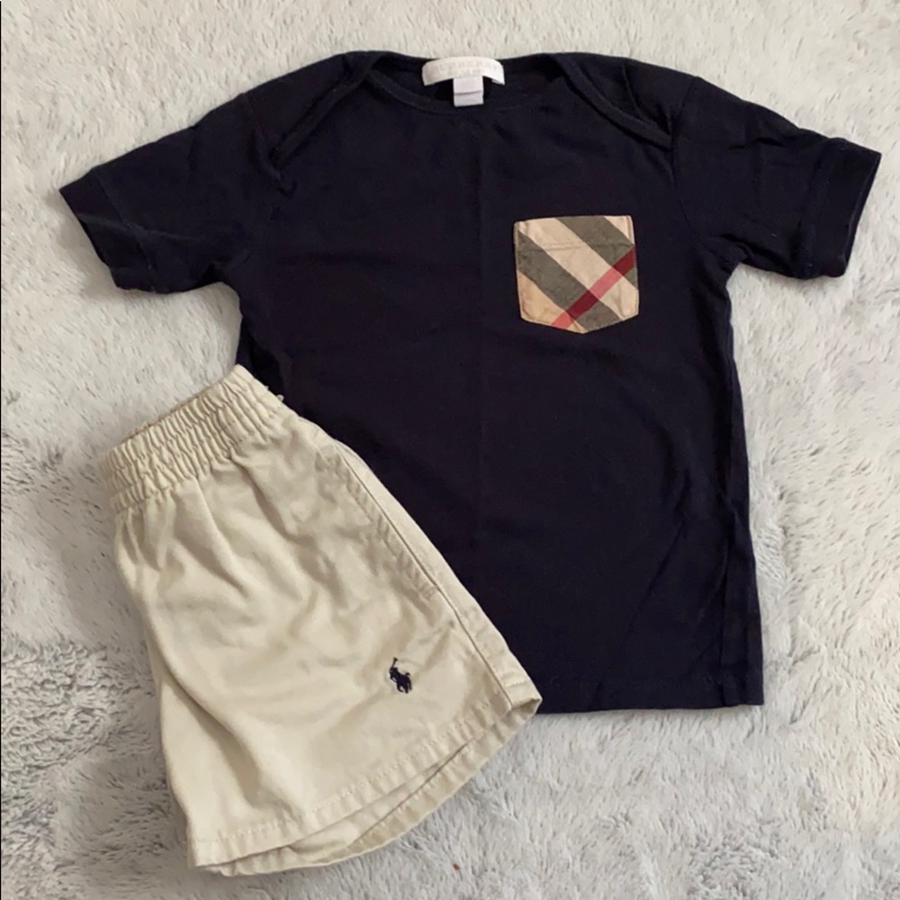 2pc SET - Burberry T-shirt & RL Shorts